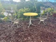 2 chaises de patio vintage Homecrest plus table télescopique réglable de 30 pouces