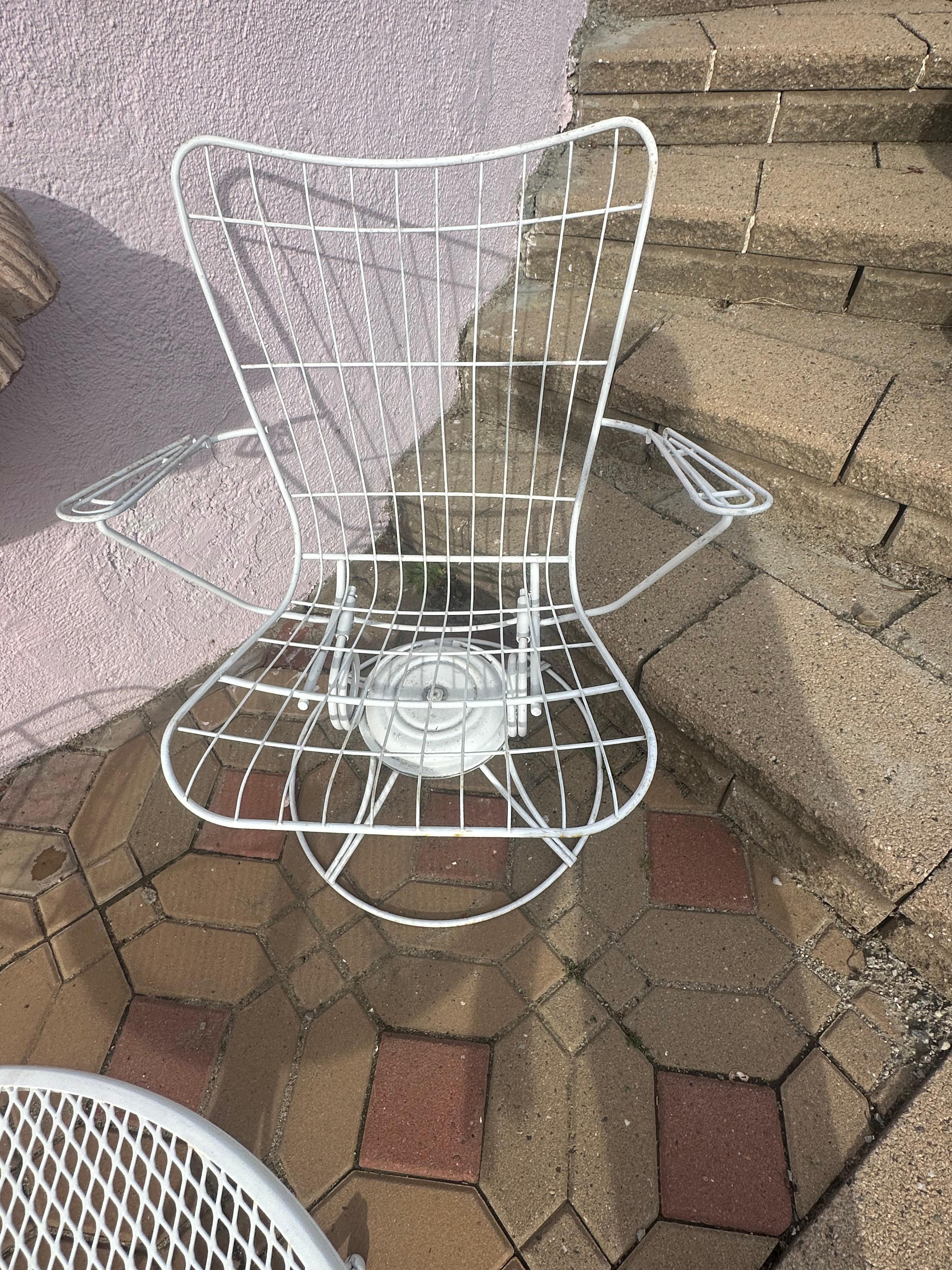 American Classical 2 Vintage Homecrest patio chairs plus adjustable height 30