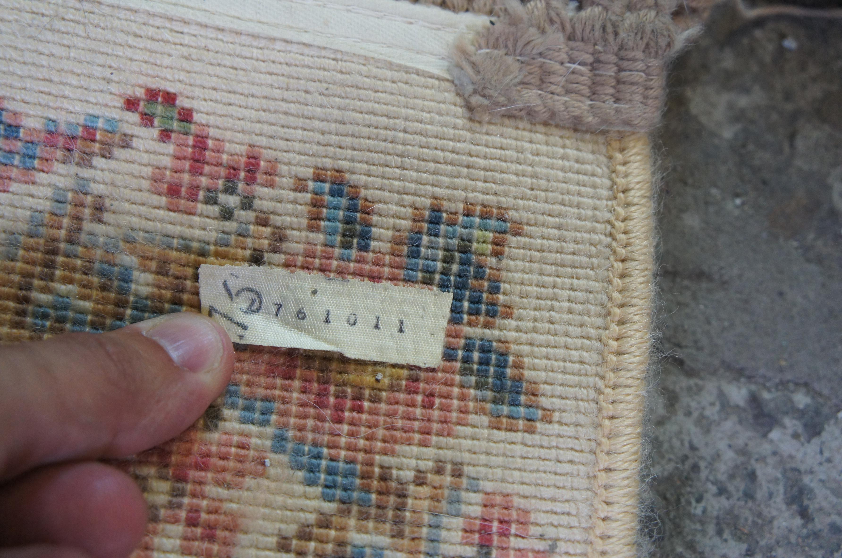 2 Vintage Karastan Ivory Kirman Wool Area Rugs Carpets Mats #788 3