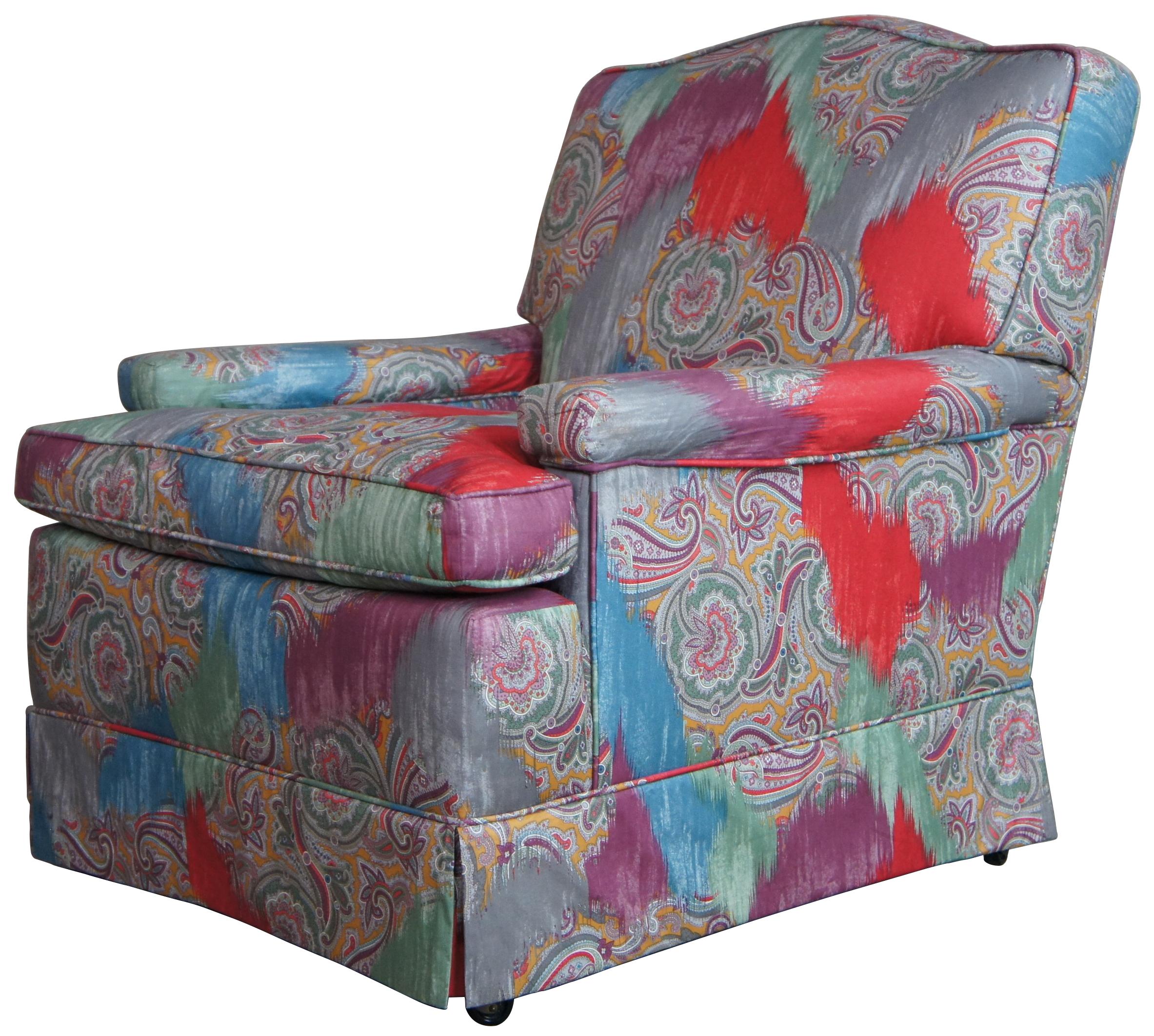 paisley accent chair with arms