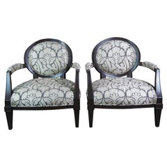 2 fauteuils club surdimensionnés Brunschwig Fils français Fauteuil à dossier ballon