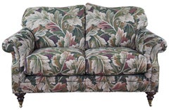 2 Vintage Pearson Furniture Camelback Loveseats Settee Sofa Couch Floral Pair