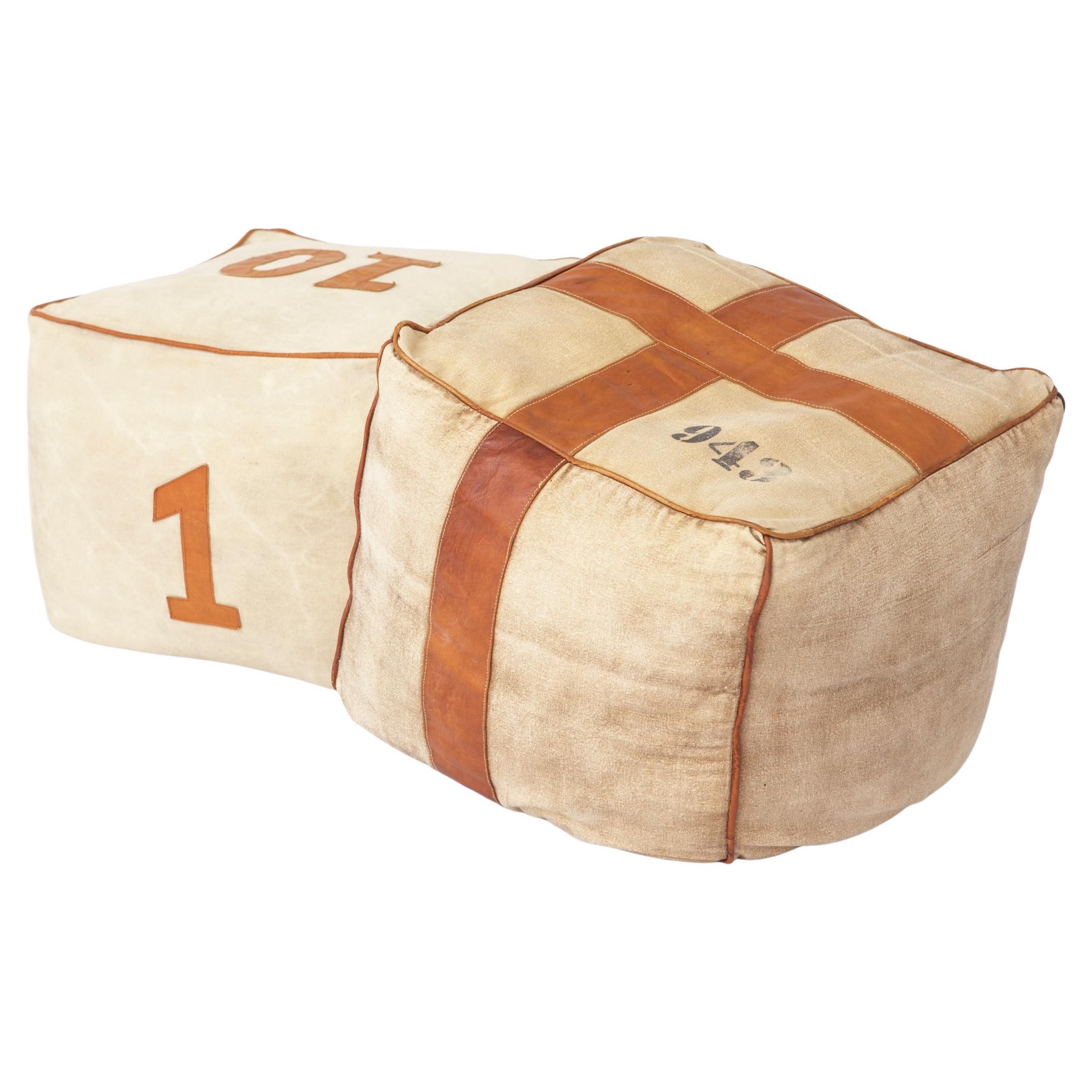 2 Pouf vintage anni '70 - Germania