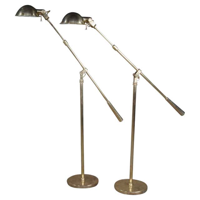 Single Boom Arm Floor Lamp by Arredoluce at 1stDibs