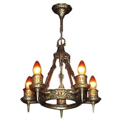 2 Vintage Revival Style Chandelier Lights 1920s - 1930s priced each