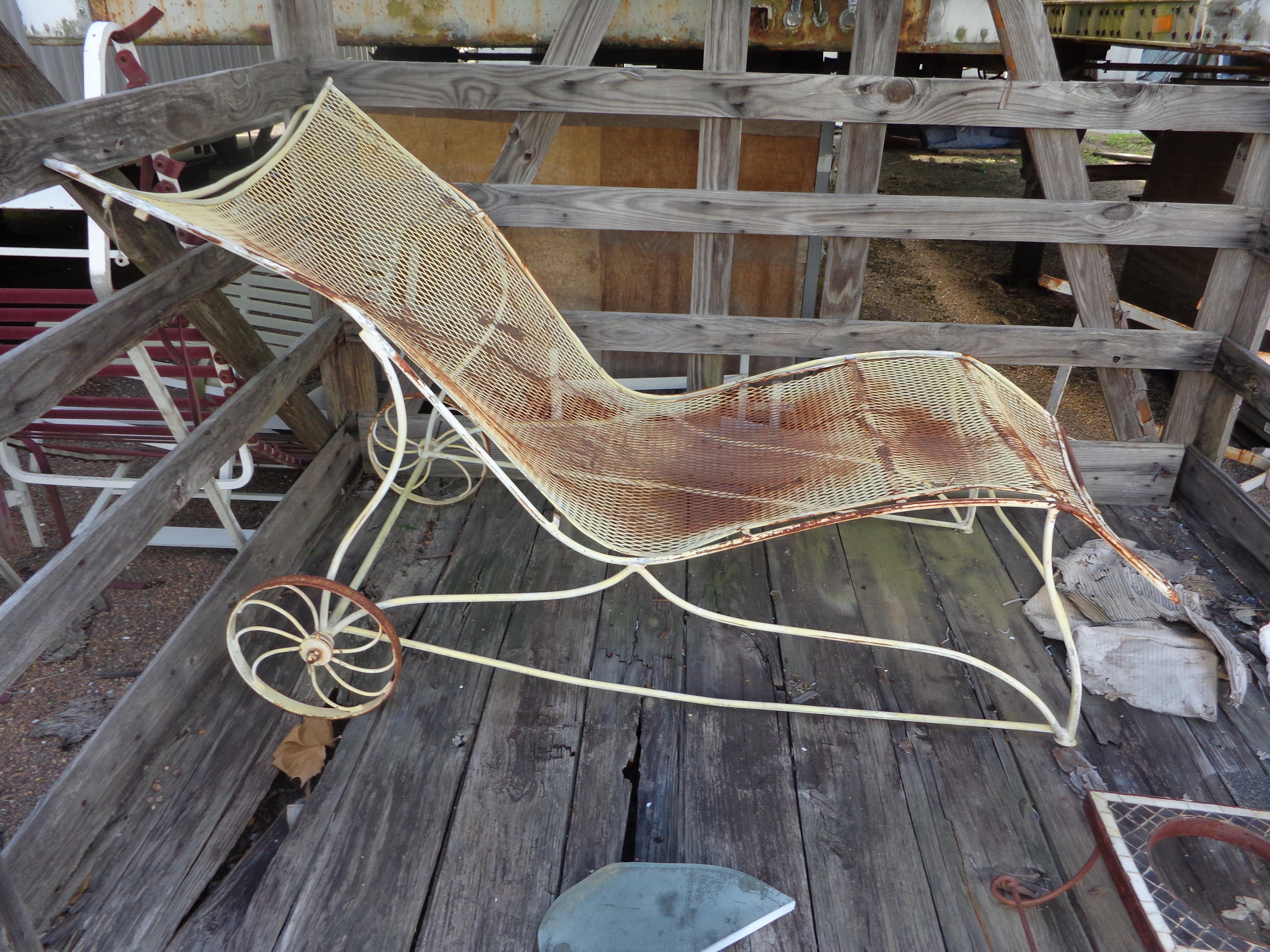 North American 2 Vintage Russel Woodard Patio Chaises