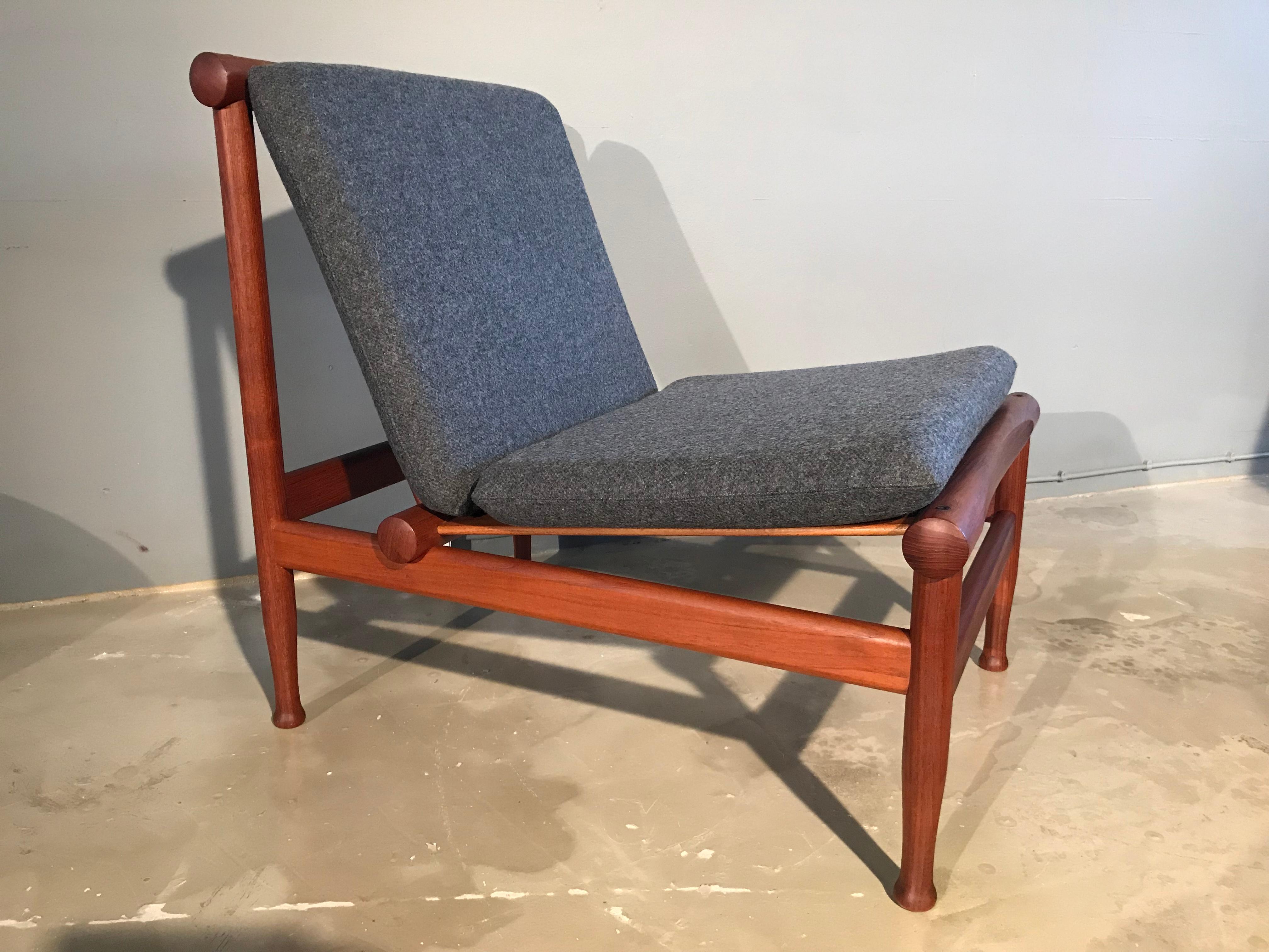 2 Vintage Teak Kai Lyngfeldt Larsen Easy Chairs Model 501 by Søborg Furniture 9