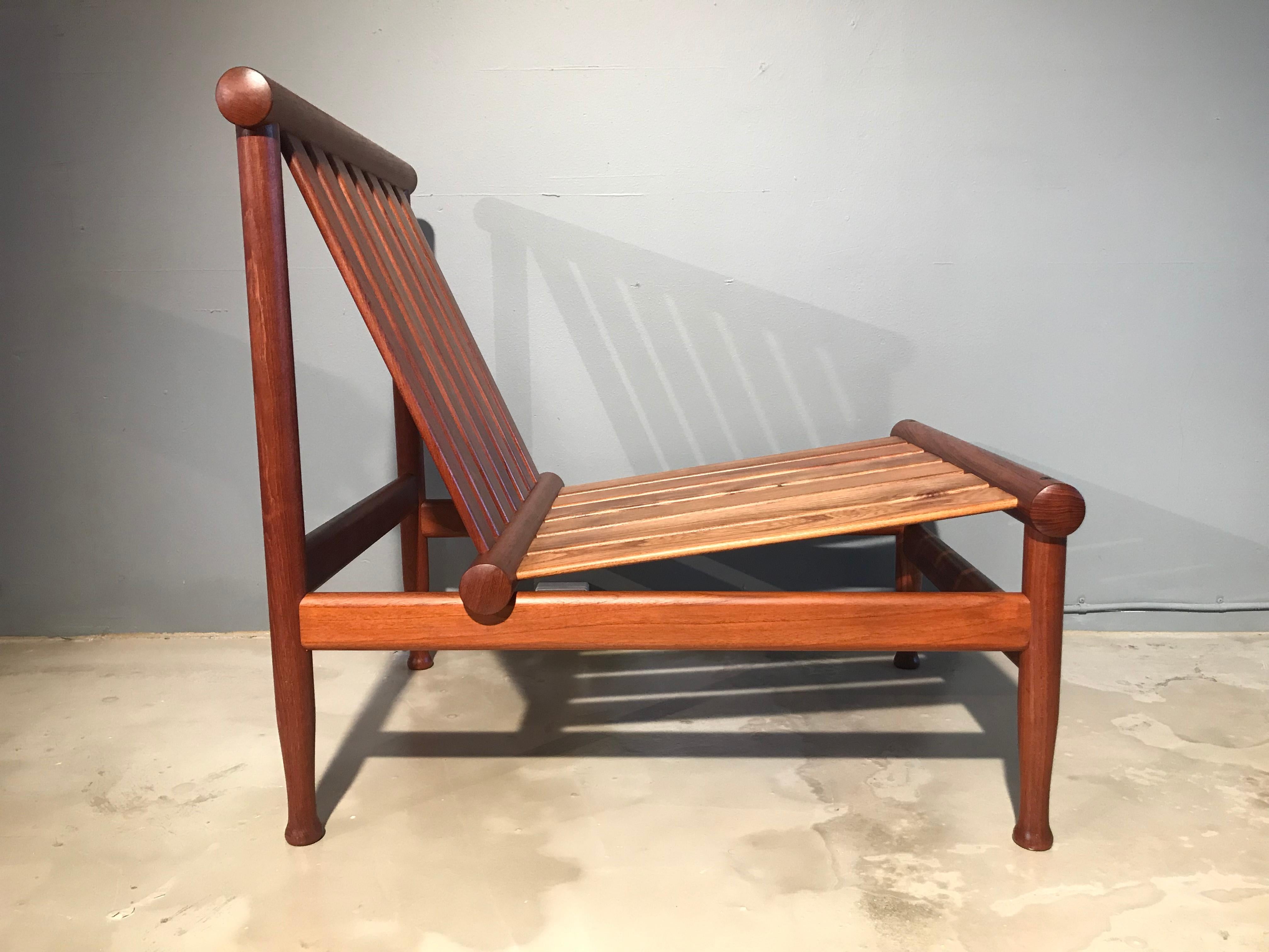 Mid-Century Modern 2 Vintage Teak Kai Lyngfeldt Larsen Easy Chairs Model 501 by Søborg Furniture