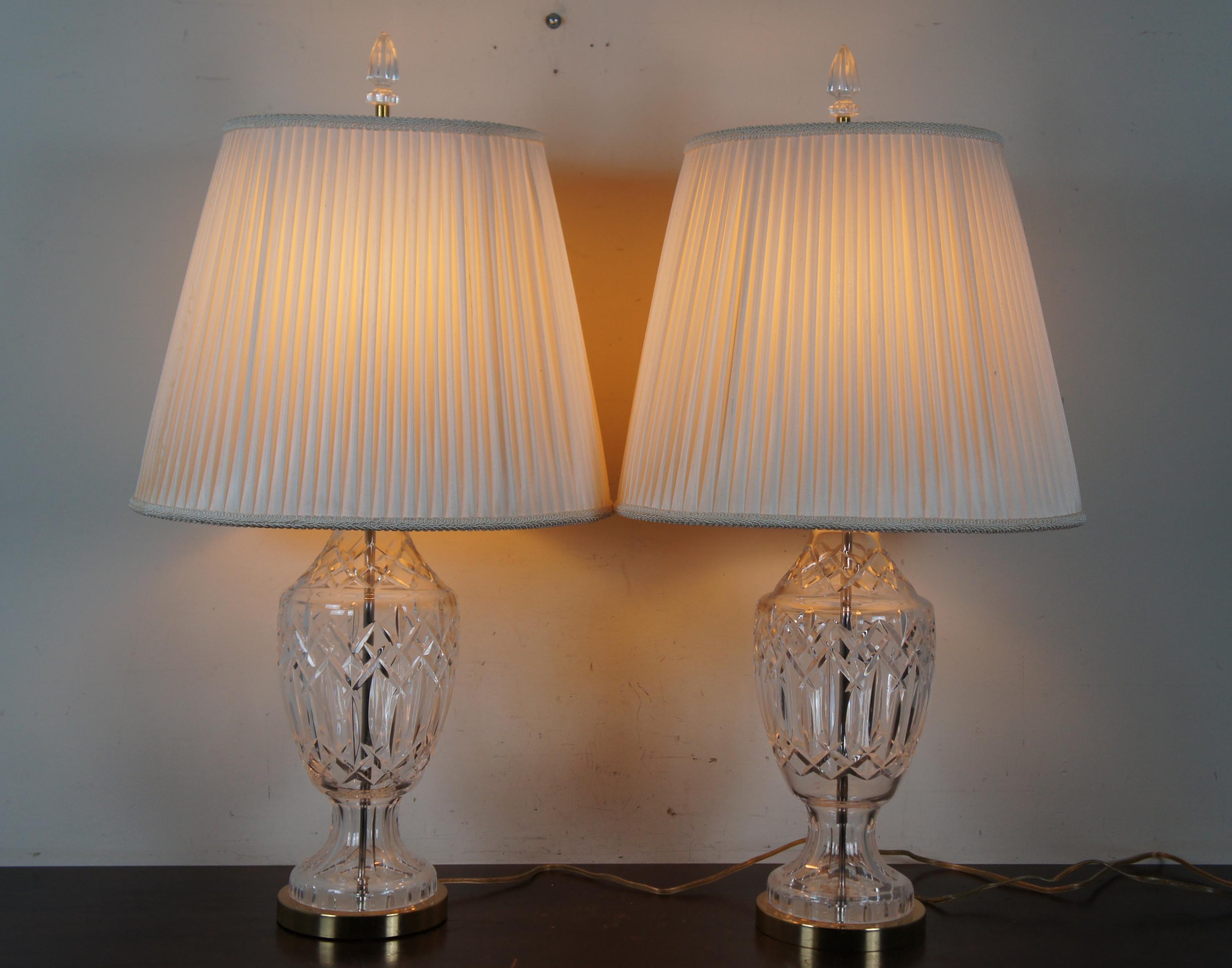 waterford crystal lamps vintage