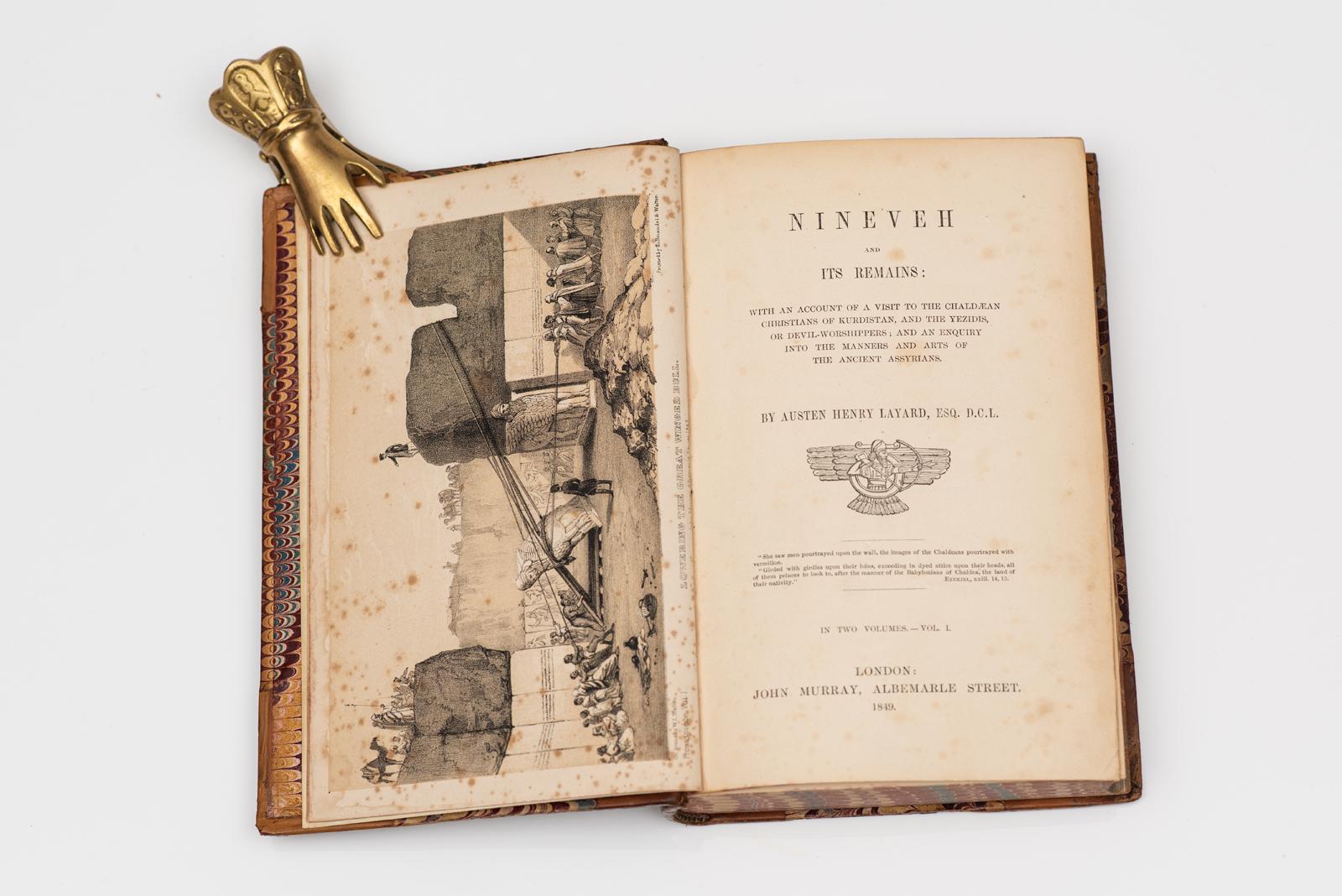 2 Vol. Austen Henry Layard Esq., Nínive y sus restos Inglés en venta
