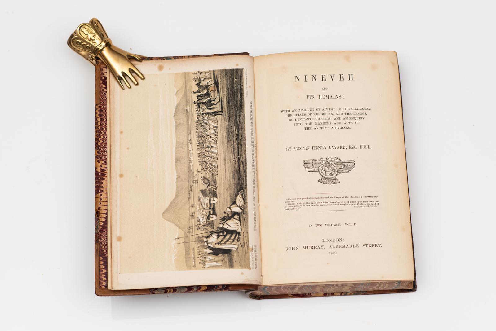 2 Vol. Austen Henry Layard Esq., Nínive y sus restos en Bueno estado para la venta en New York, NY