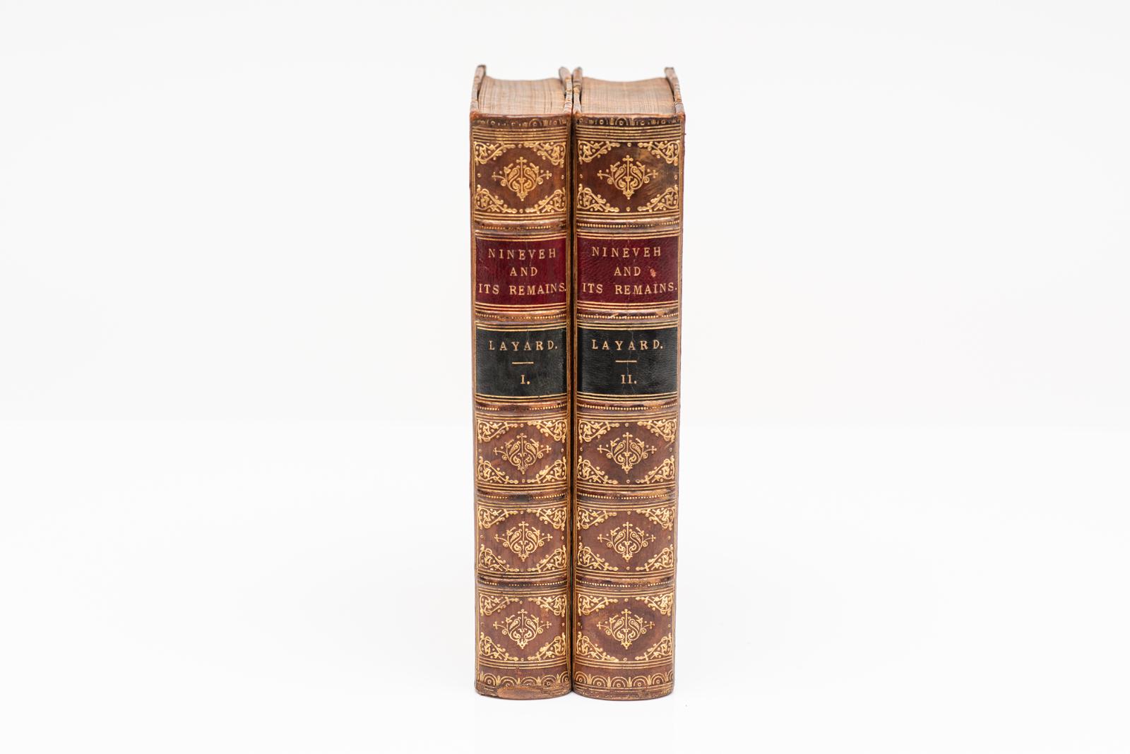 2 Vol. Austen Henry Layard Esq., Nínive y sus restos siglo XIX en venta