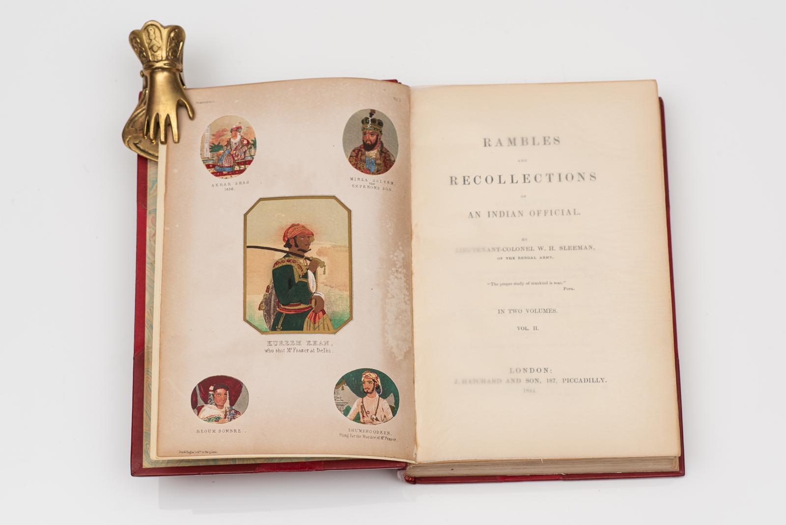 2 Vol. W. H. Sleeman, Divagaciones y recuerdos de un funcionario indio Inglés en venta