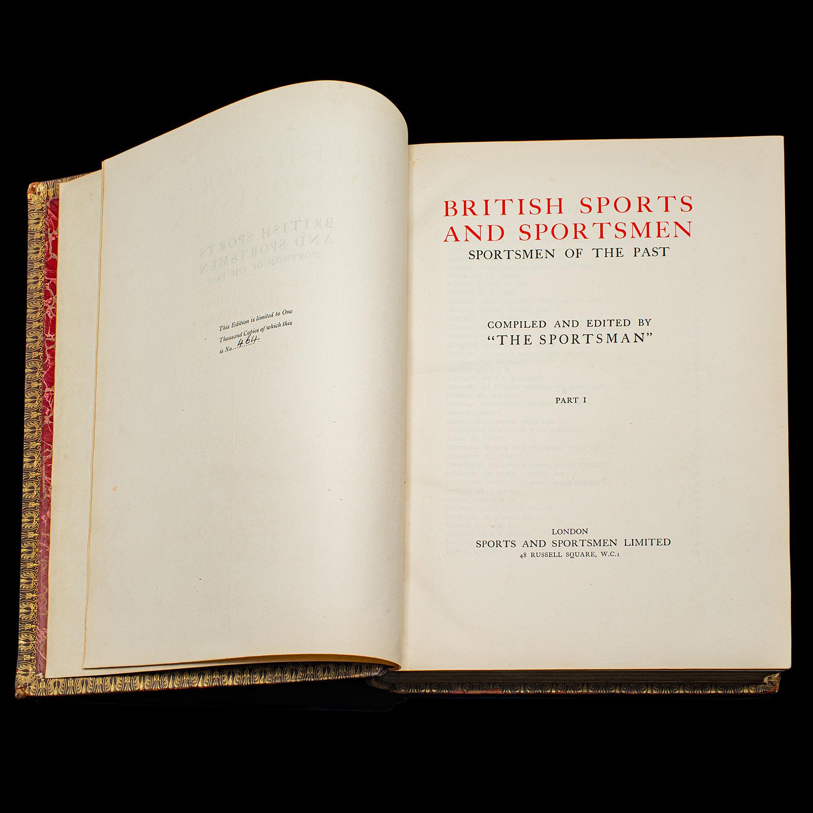 Autre 2 Vols Livre ancien, British Sports and Sportsmen, English, Sporting Reference en vente