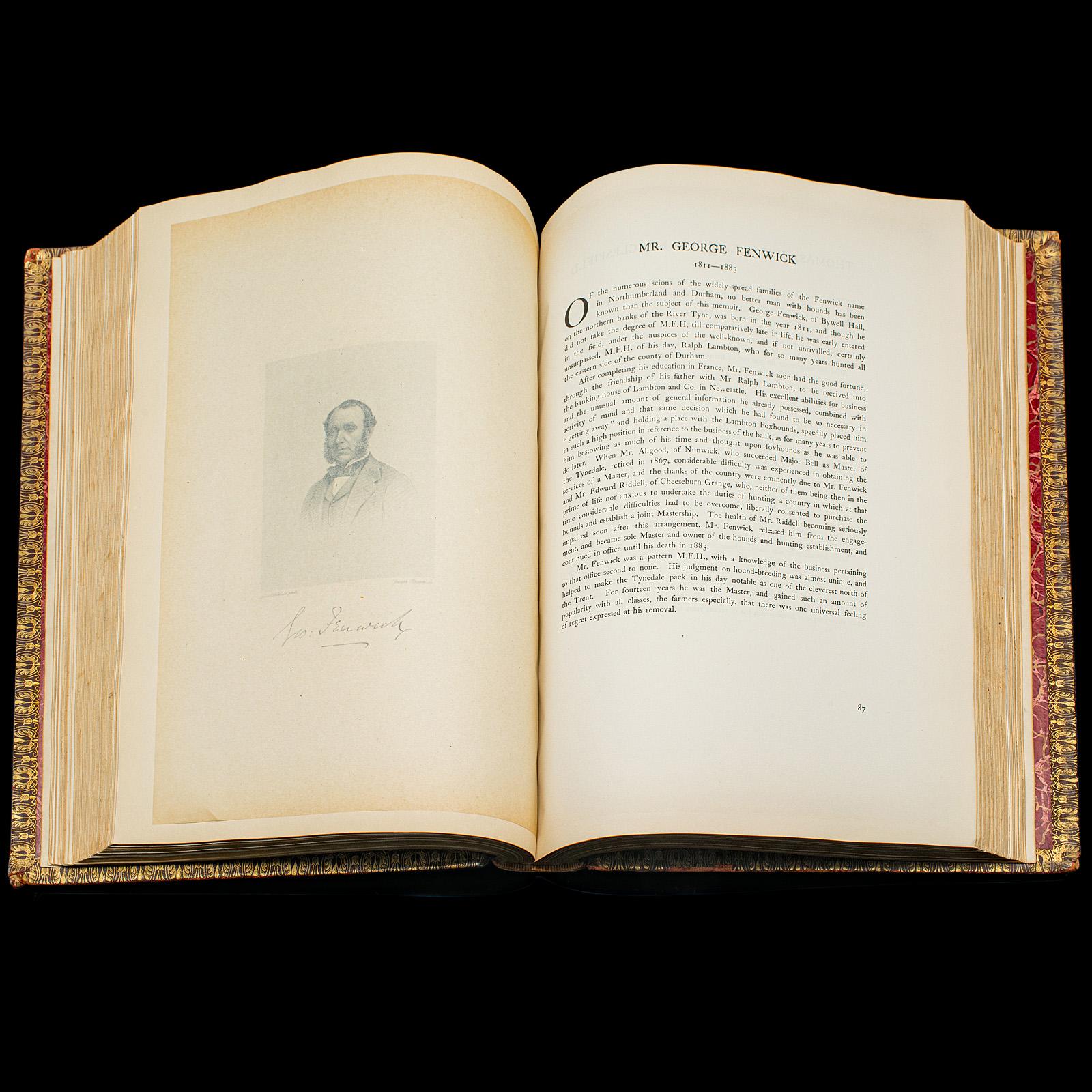 Cuir 2 Vols Livre ancien, British Sports and Sportsmen, English, Sporting Reference en vente