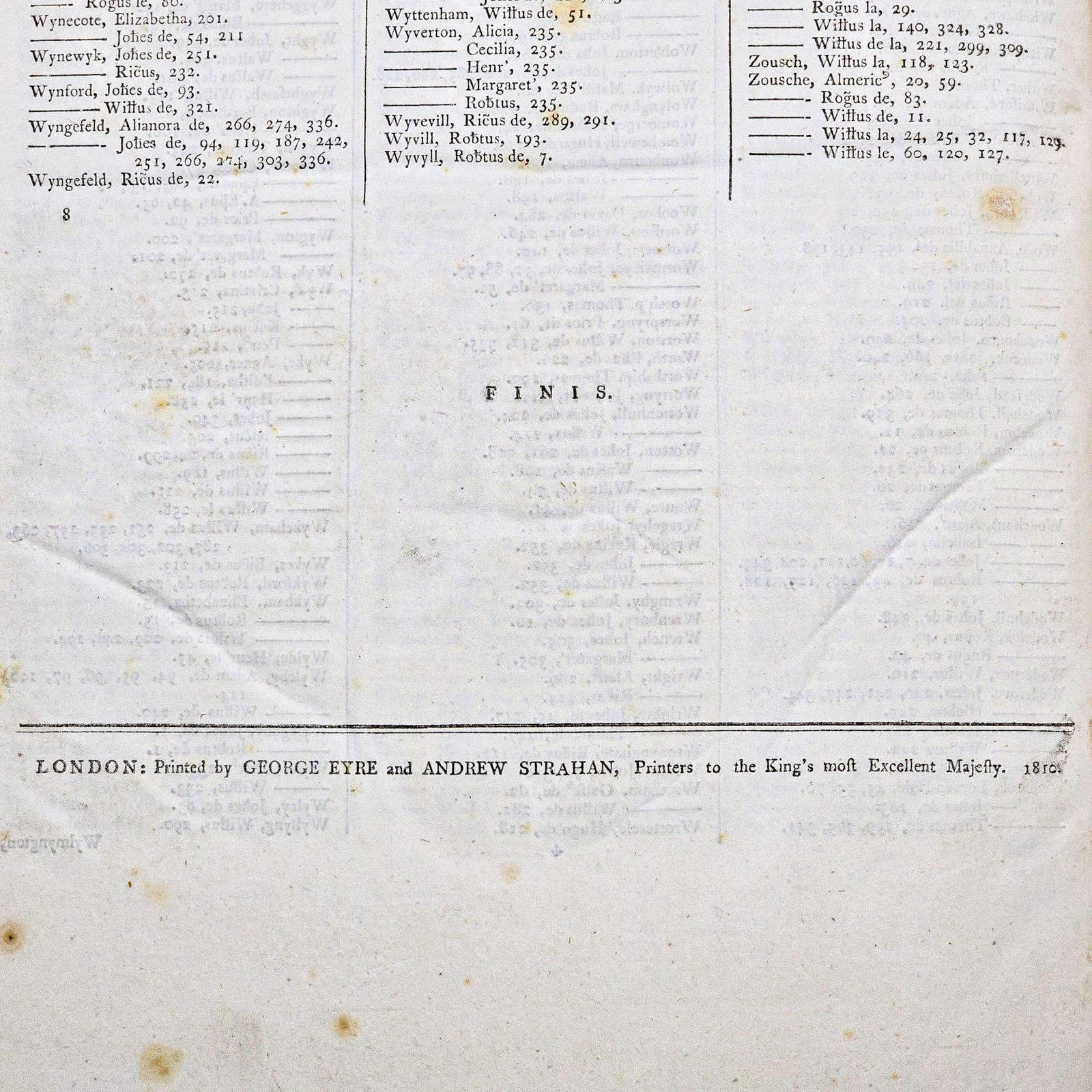 2 Vols Antique Reference Book Set, Rotulorum Originalium, Public Records, Latin en vente 5