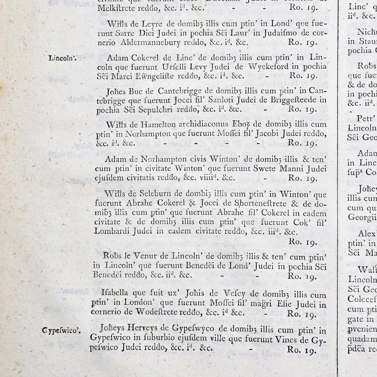 2 Vols Antique Reference Book Set, Rotulorum Originalium, Public Records, Latin Bon état - En vente à Hele, Devon, GB