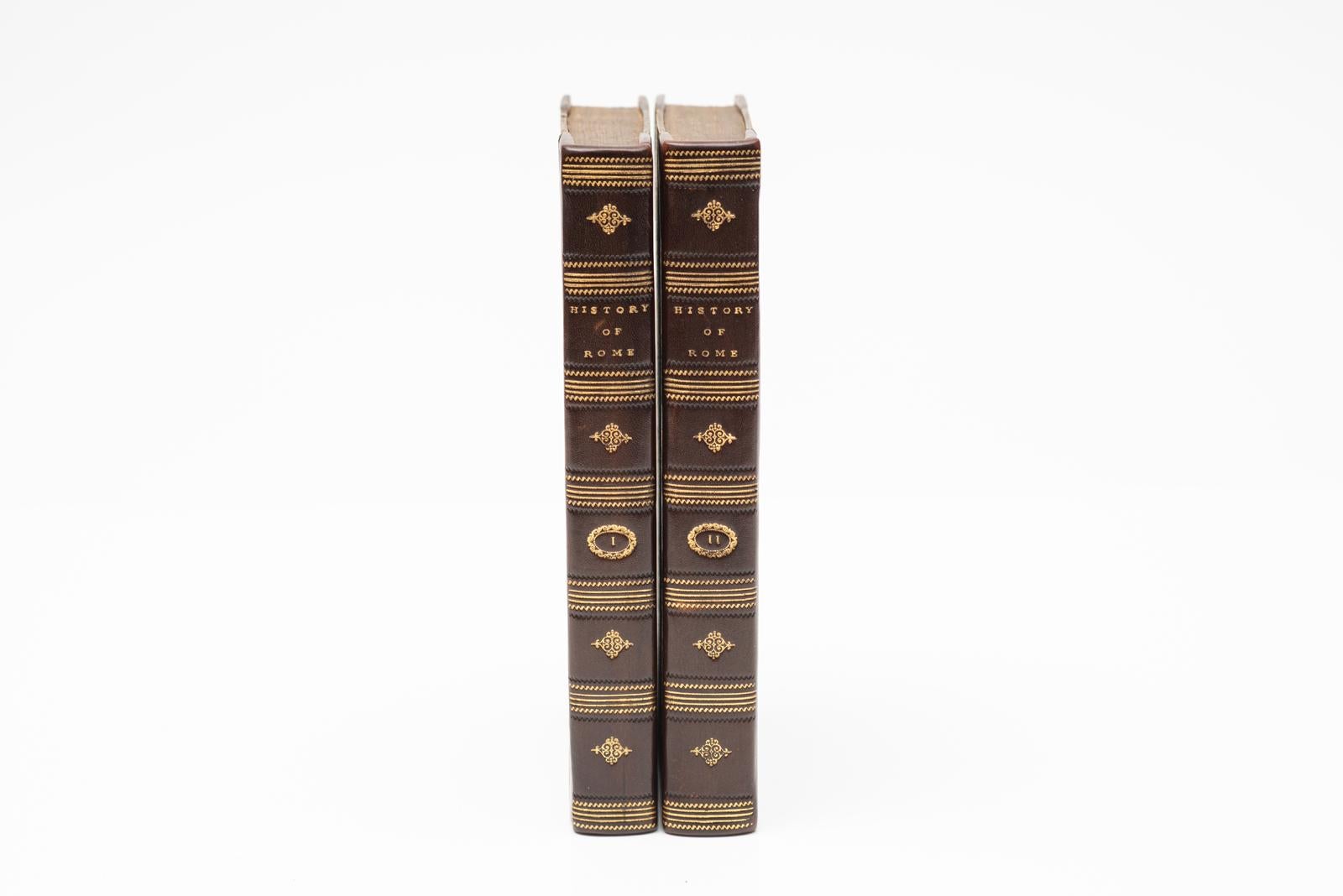 19th Century 2 Vols. Oliver Goldsmith. The History of Rome from the Foundation... For Sale