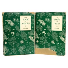 Vintage 2 Volume Set: Book of Trees and Book of Shrubs, by William Carey Grimm, 1st Ed