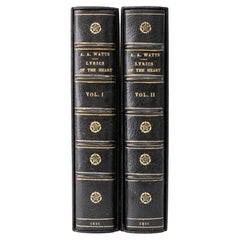 2 Bände, Alaric A. Watts, Lyrics of the Heart und Other Poems.