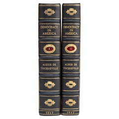 2 Volumes. Alexis De Tocqueville, Democracy in America