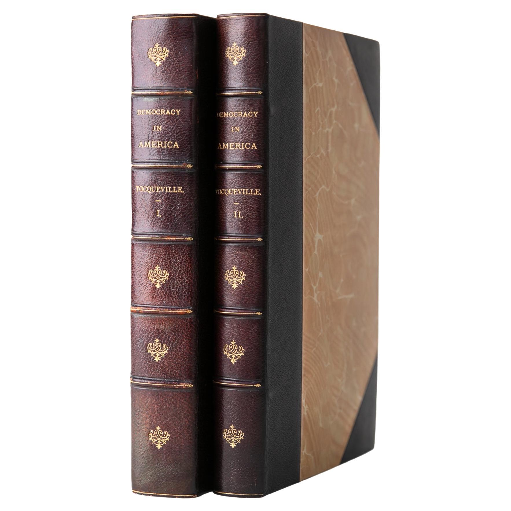 2 Volumes. Alexis de Tocqueville, Democracy in America.