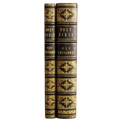 Antique 2 Volumes. (Anon), The Holy Bible Containing The Old and New Testaments.