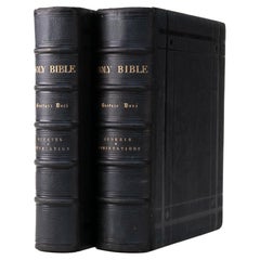 2 Volumes. (Anon) The Holy Bible.