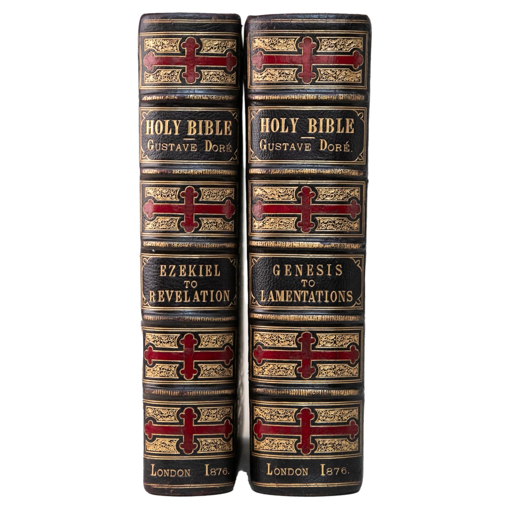 2 Volumes. (Anon) The Holy Bible.