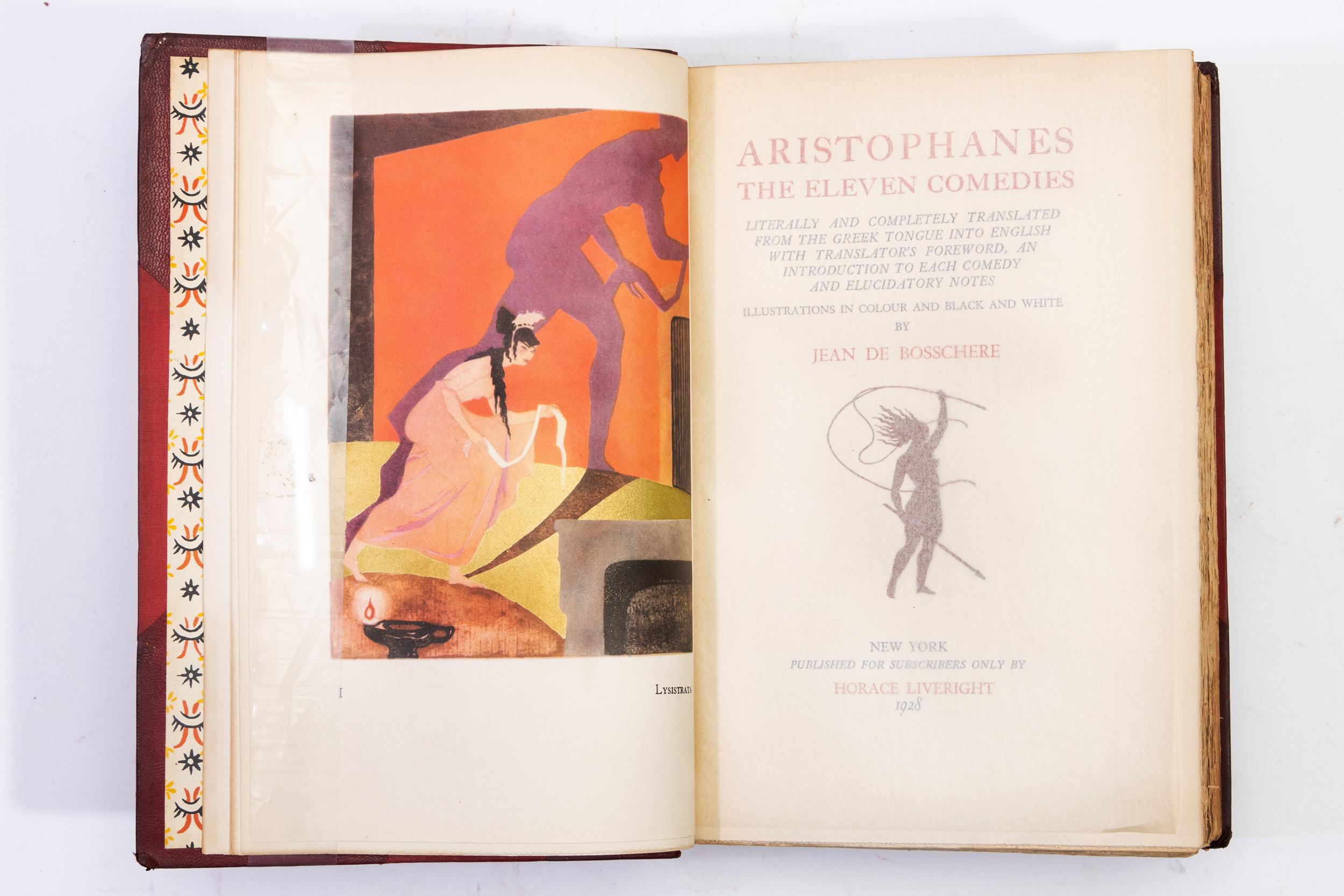 2 Volumes. Aristophanes, The Eleven Comedies In Good Condition In New York, NY