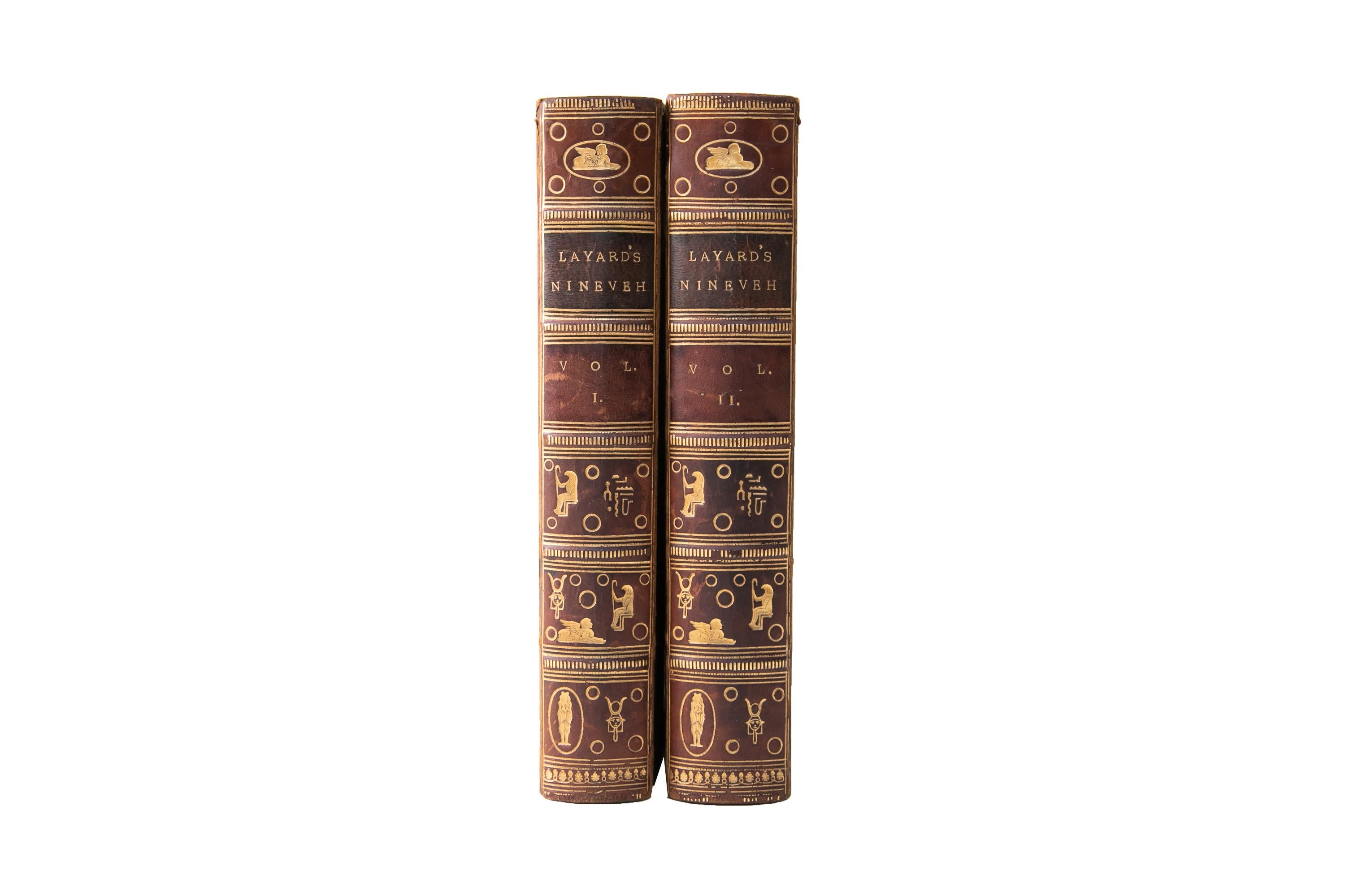 2 Volumes, Austen Henry Layard, Nineveh and Its Remains