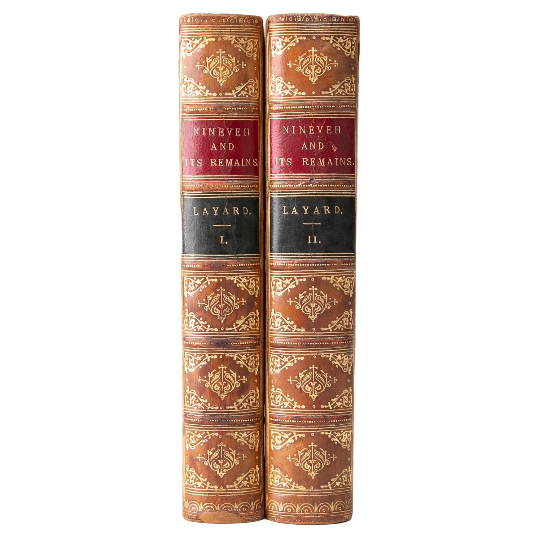 2 Volumes. Austen Henry Layard, Nineveh and its Remains. For Sale