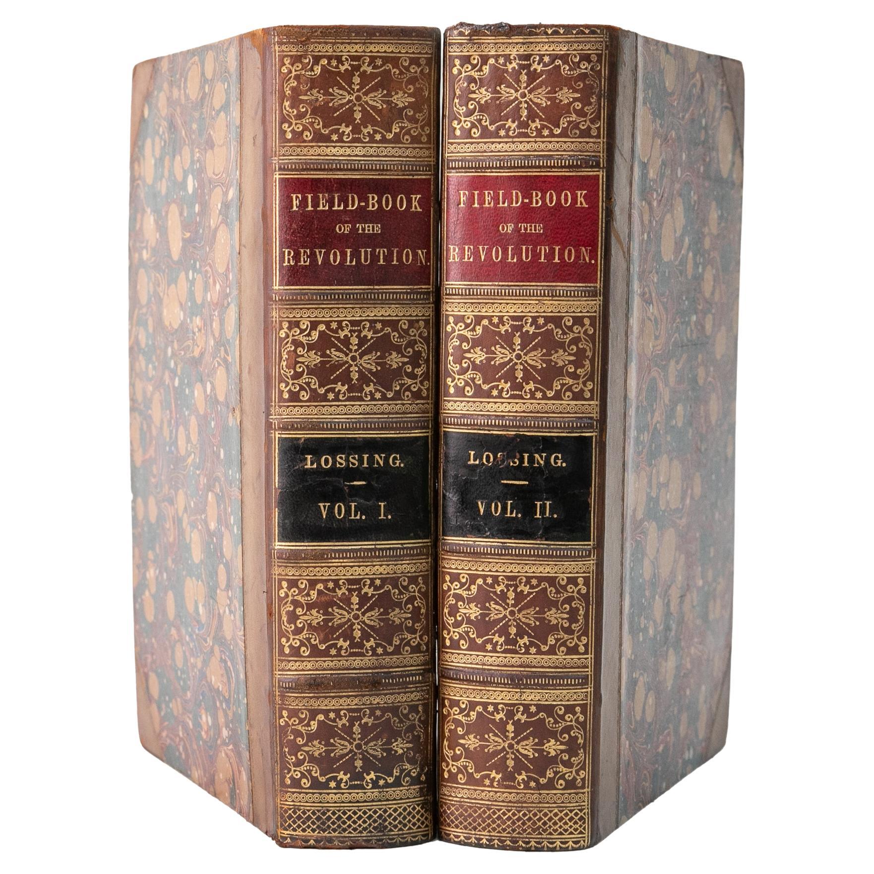 2 Volumes. B.J. Lossing, Pictorial Fieldbook of the Revolution en vente
