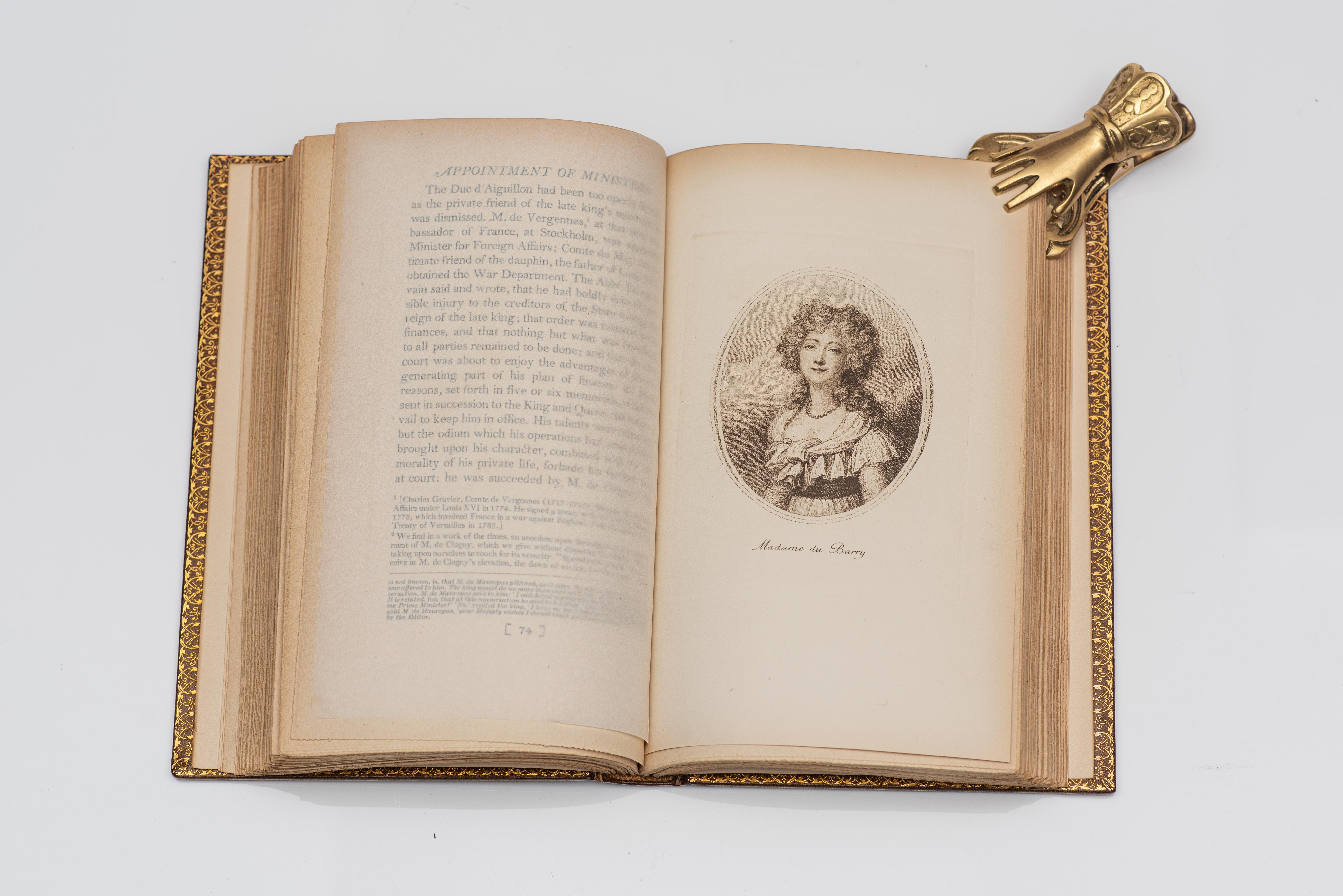 20th Century 2 Volumes, Campan, Jeanne L.H. Memoirs Of The Private Life Of Marie Antoinette. For Sale