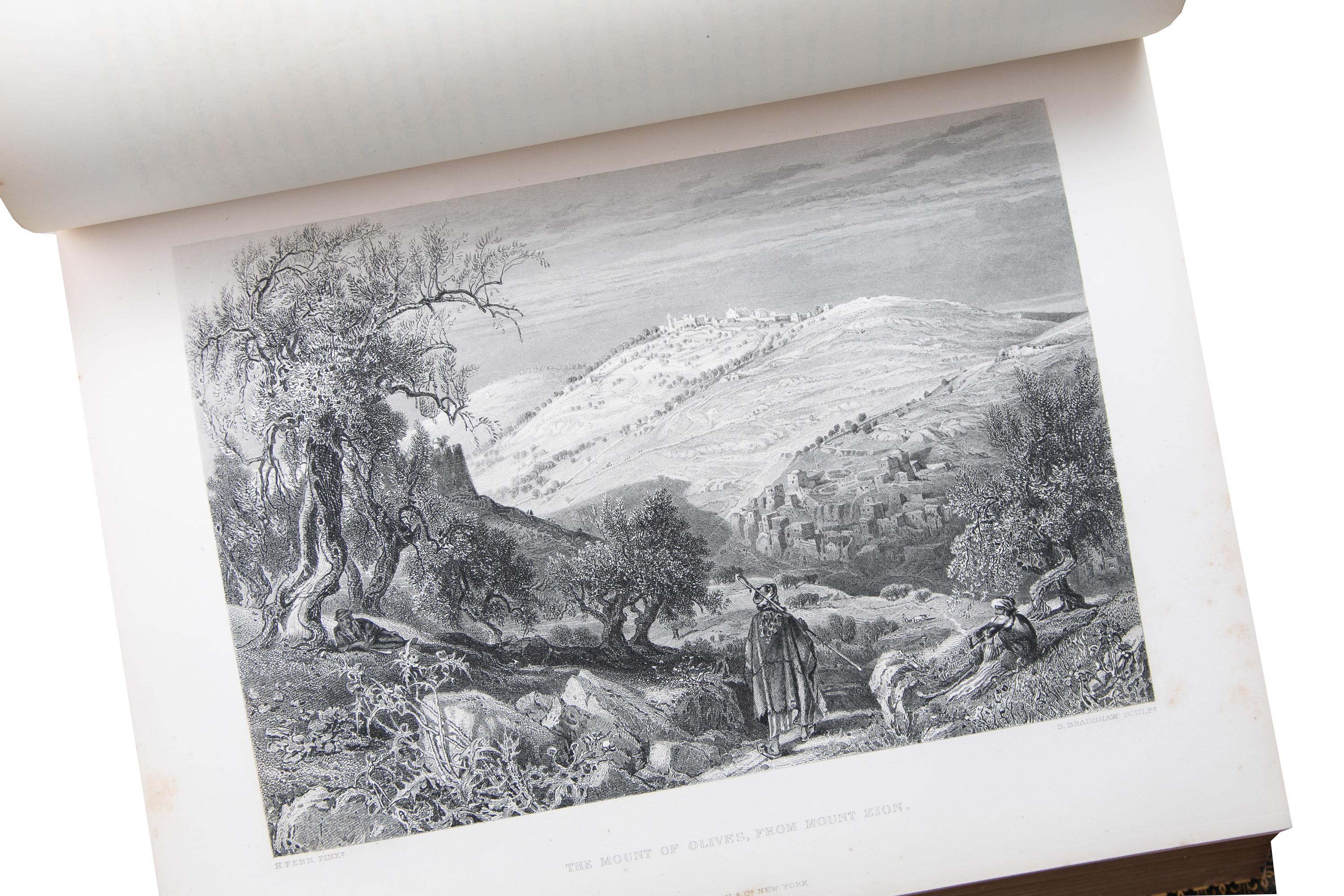 19th Century 2 Volumes. Colonel Wilson, Picturesque Palestine, Sinai & Egypt. For Sale