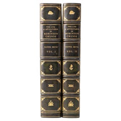 2 Volumes. Daniel Defoe, Robinson Crusoe.