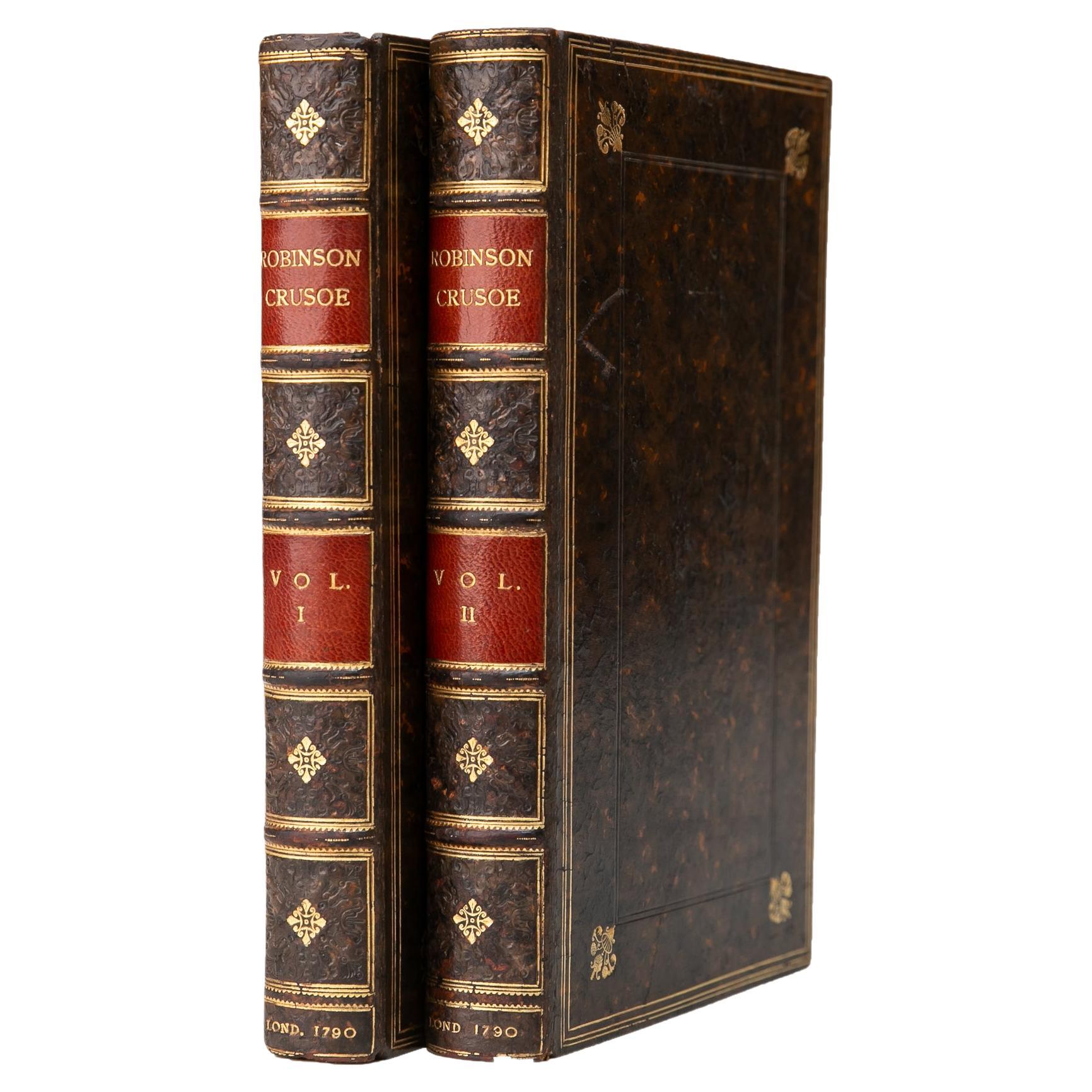 2 Volumes. Daniel Defoe, Robinson Crusoe. For Sale