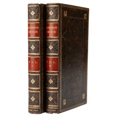 2 Volumes. Daniel Defoe, Robinson Crusoé.
