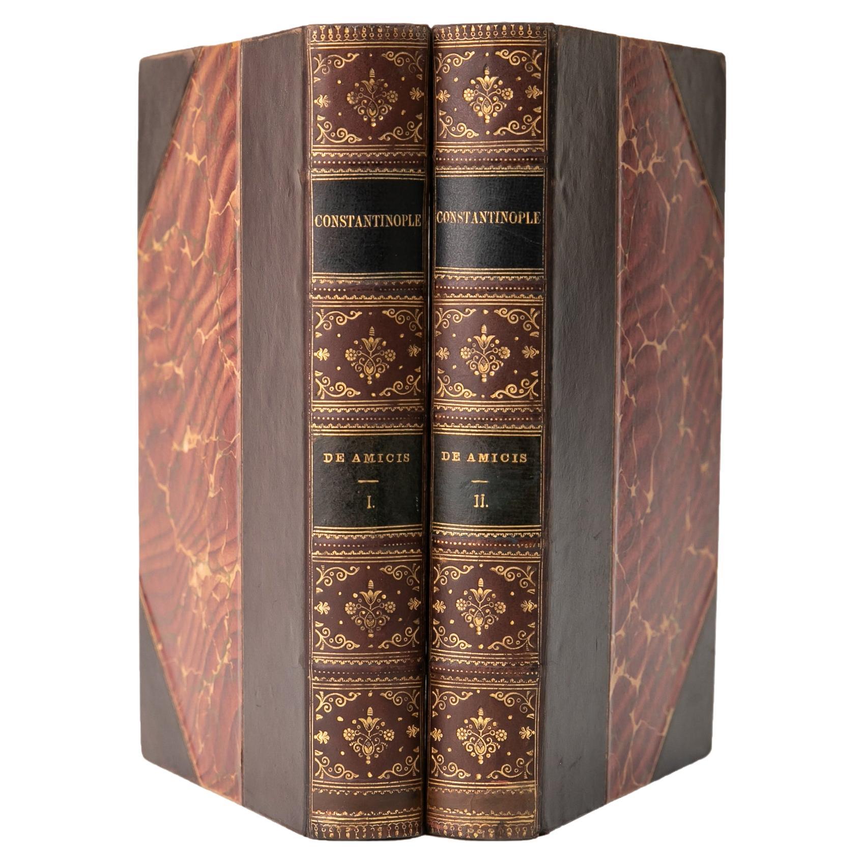 2 Volumes. Edmondo de Amicis, Constantinople. For Sale
