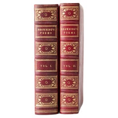2 Volumes. Elizabeth Barrett Browning, The Poems.