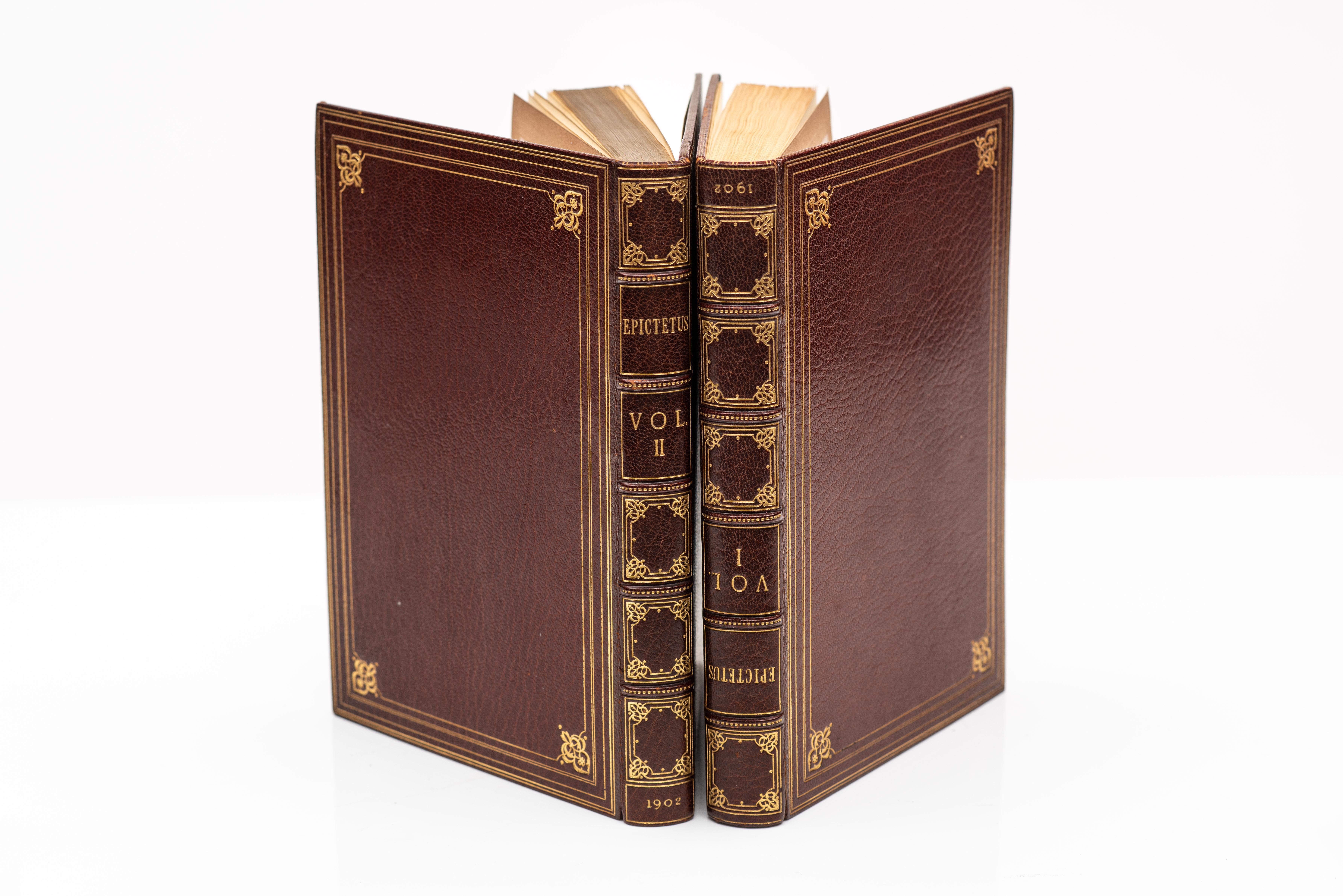 2 Volumes. Épictète. The Discourses. Bon état - En vente à New York, NY