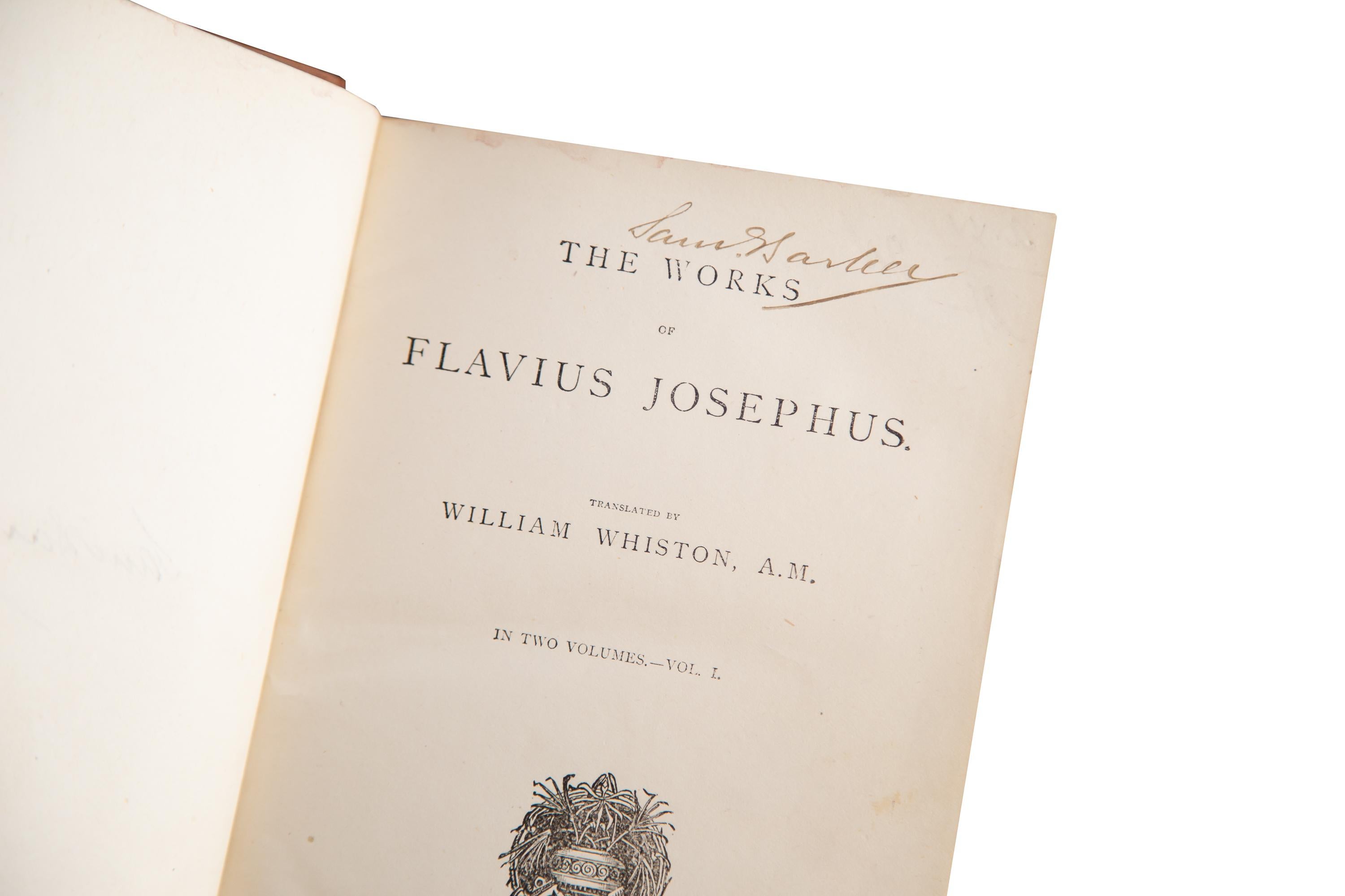 English 2 Volumes, Flavius Josephus, the Works of Flavius Josephus