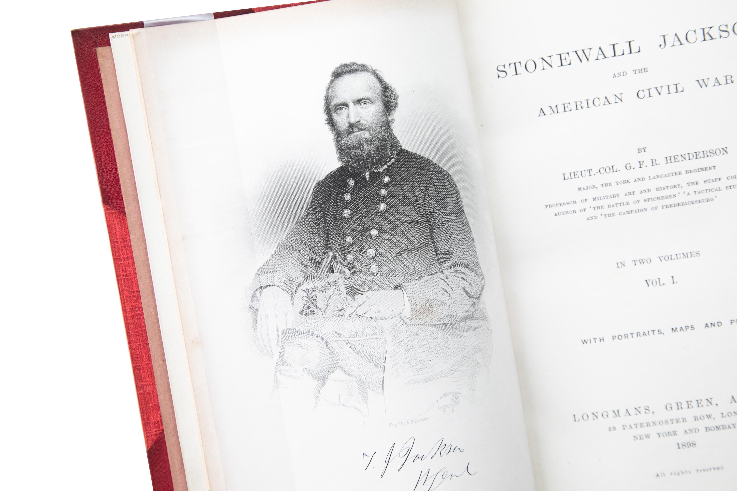 2 Volumes. George F.R. Henderson, Stonewall Jackson and the American Civil War In Good Condition In New York, NY