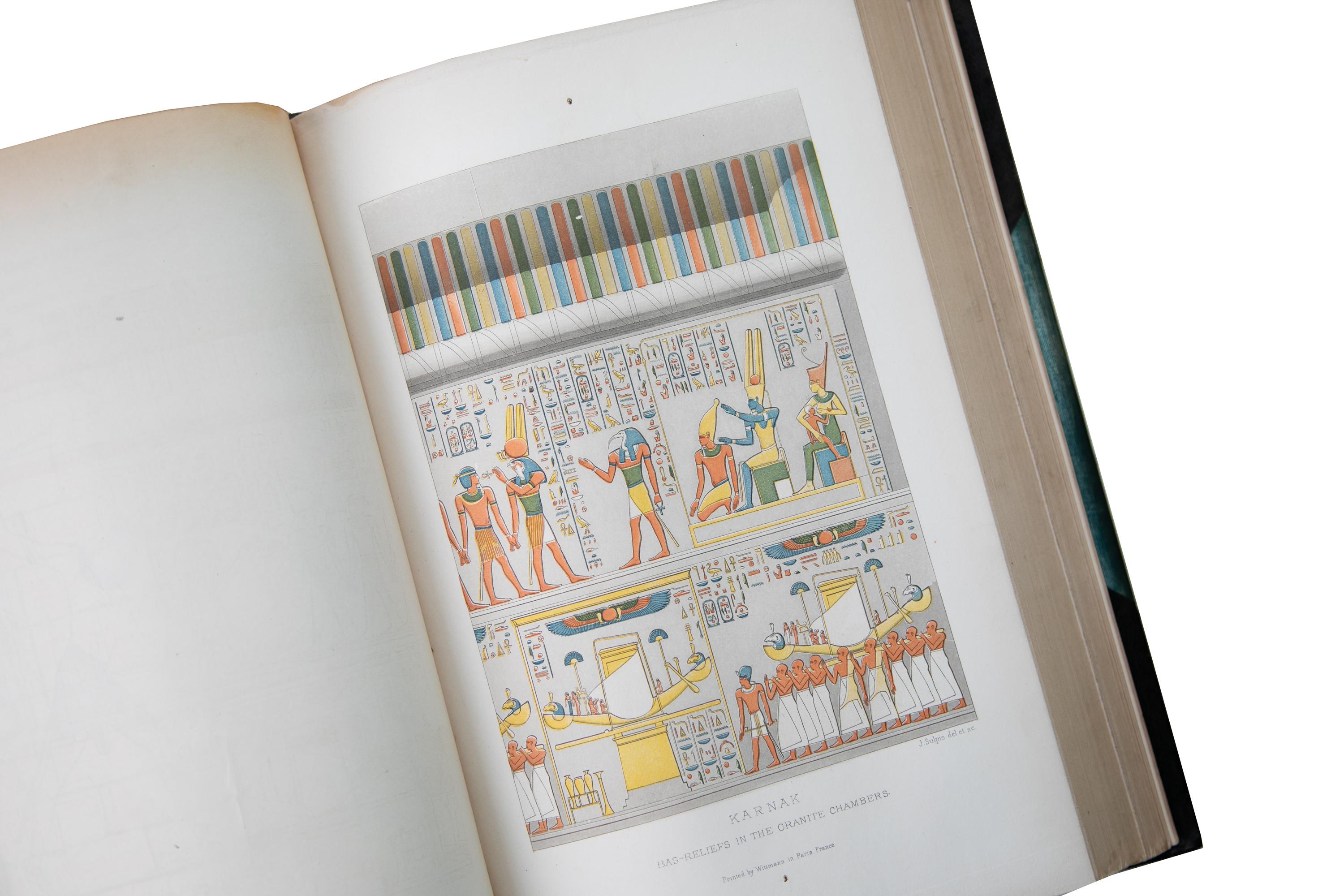 2 Volumes. Georges Perrot & Charles Chipiez, A History of Art in Ancient Egypt. In Good Condition In New York, NY