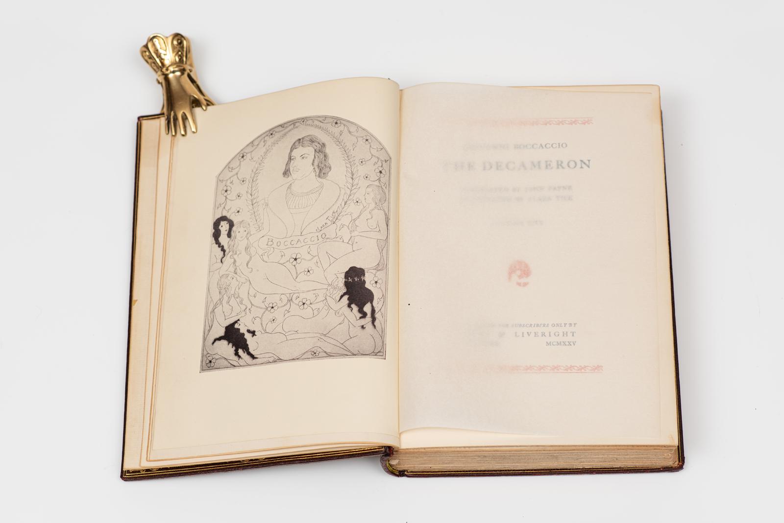 20ième siècle 2 Volumes. Giovanni Boccaccio, le Decameron. en vente
