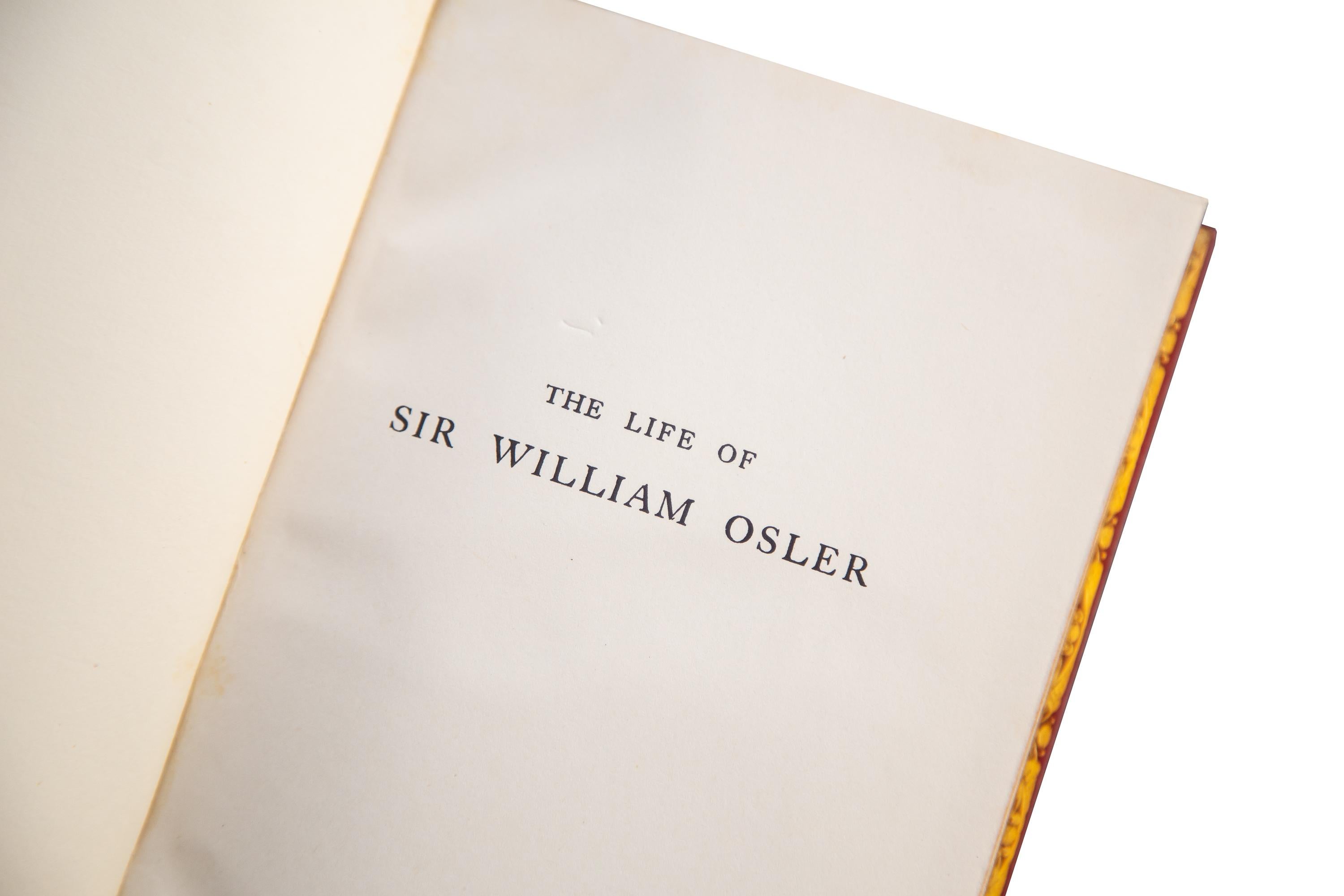 American 2 Volumes. Harvey Cushing, The Life of Sir William Osler.