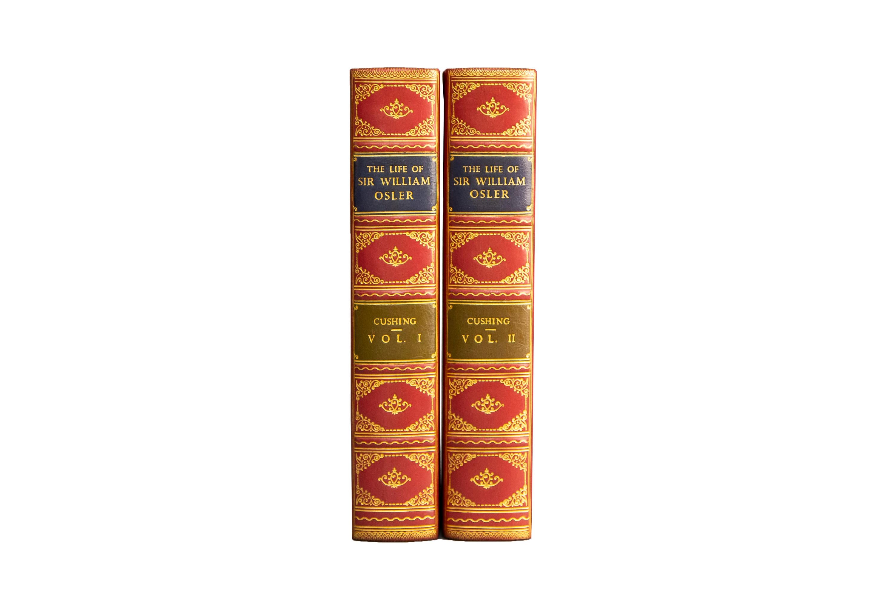 Mid-20th Century 2 Volumes. Harvey Cushing, The Life of Sir William Osler.