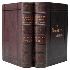 Antique 2 Volumes. Henry M. Stanley, In Darkest Africa.