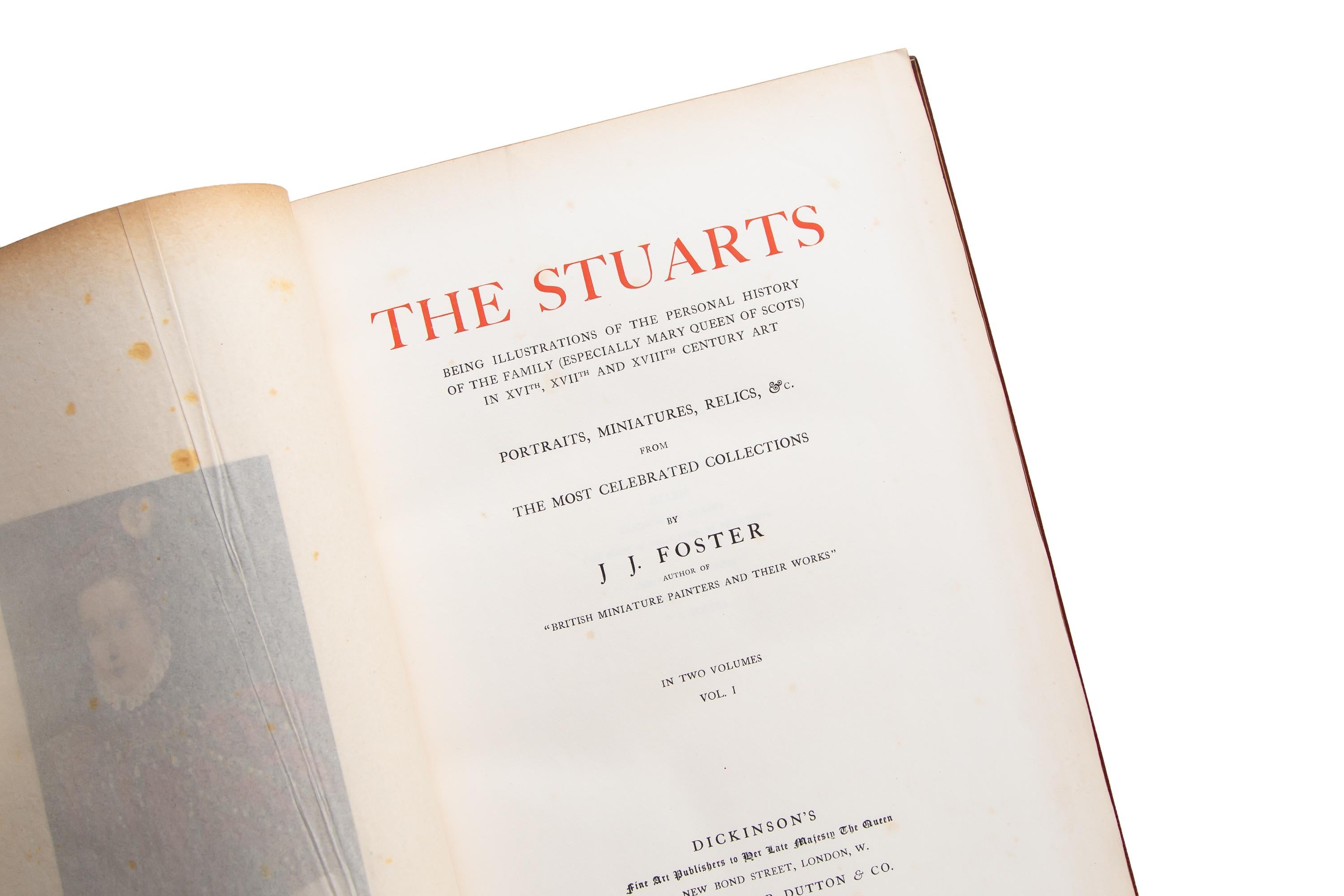 English 2 Volumes, J.J. Foster, The Stuarts For Sale