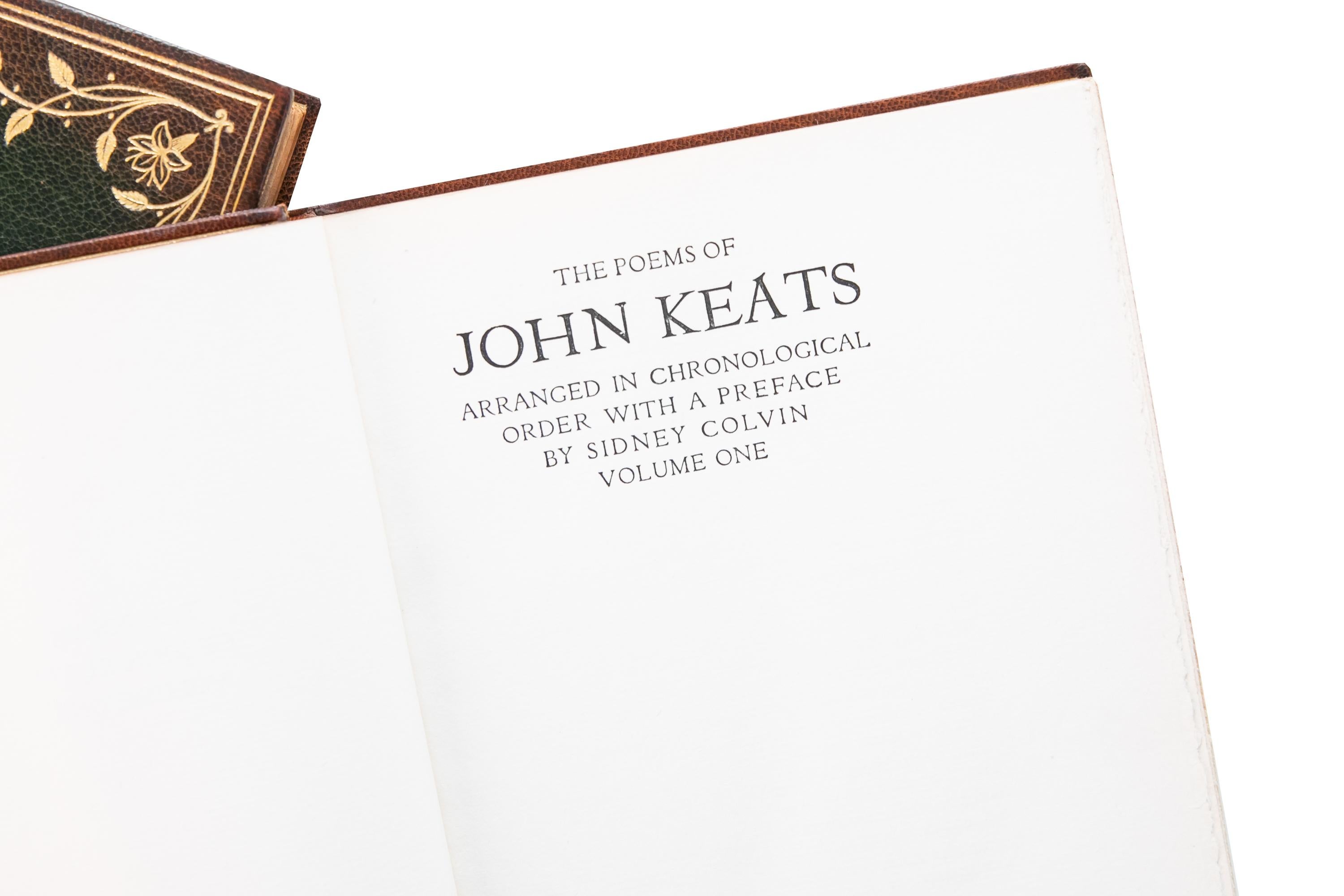 American 2 Volumes. John Keats, The Poems.